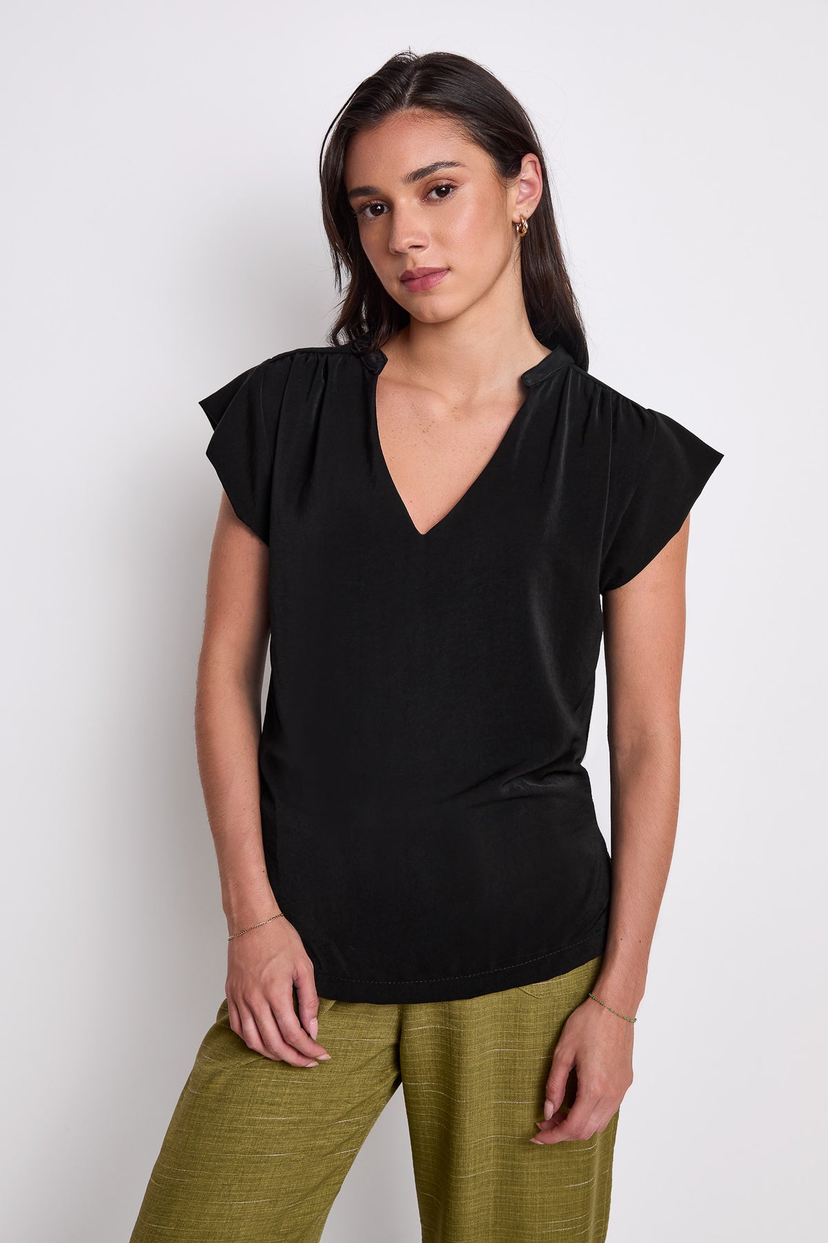 Blusa escote en V