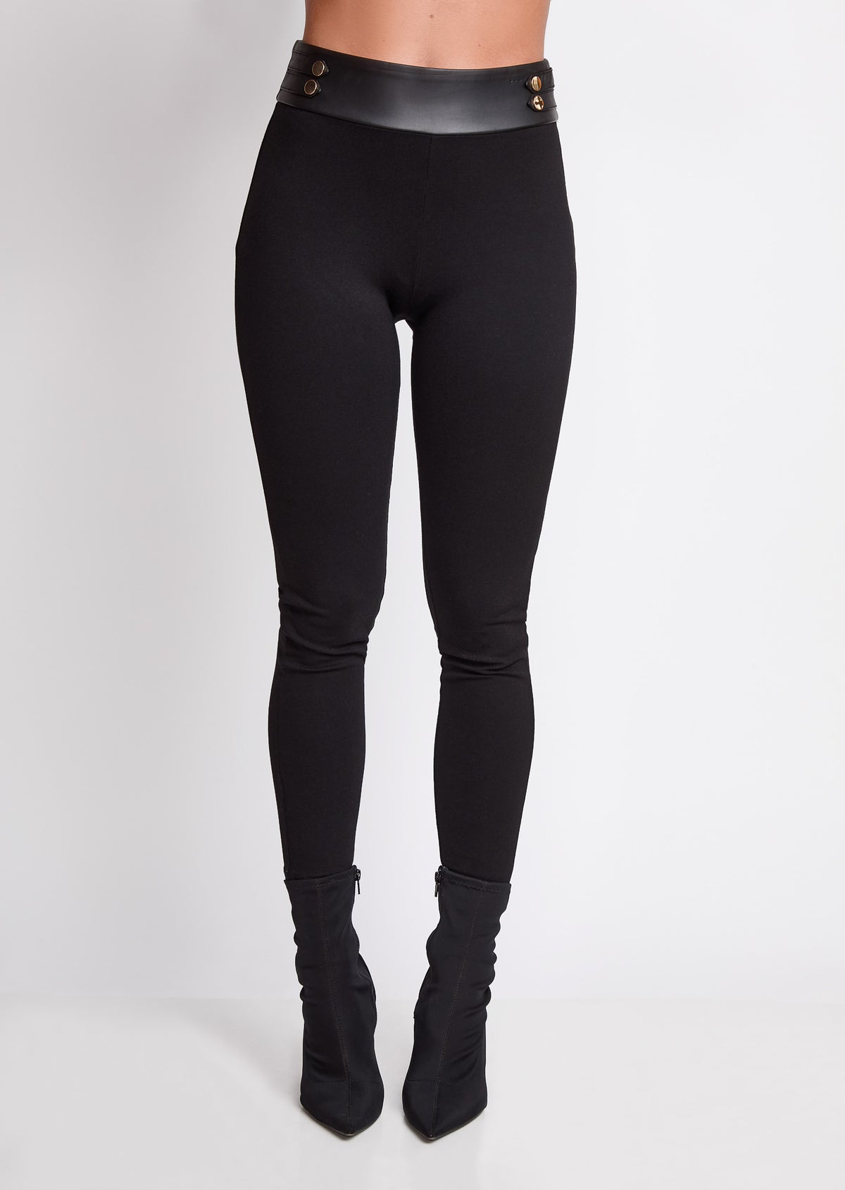 Leggings con resorte en vinil