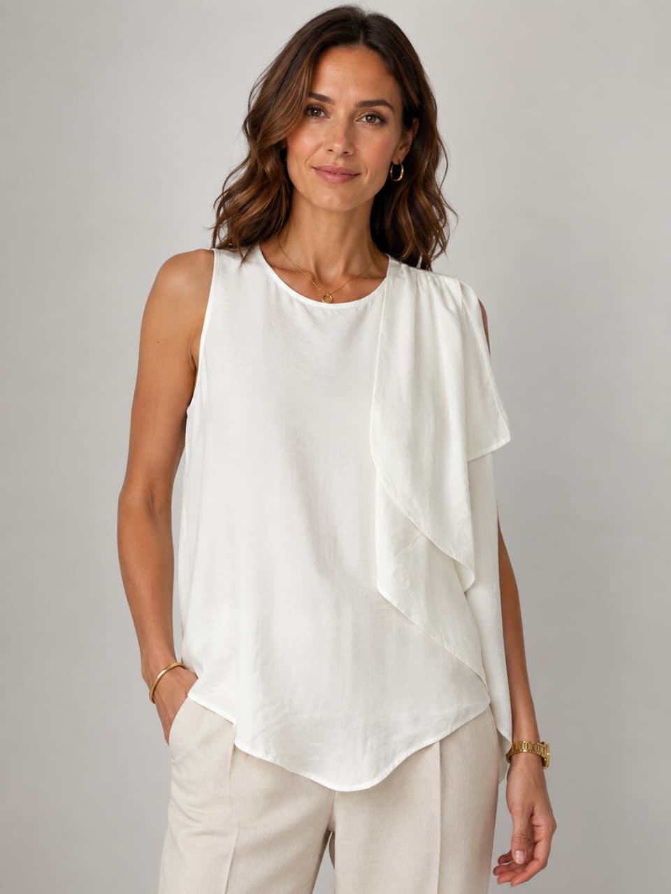 Blusa con detalle en hombro